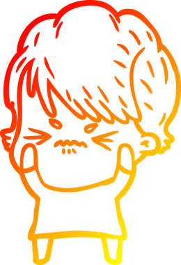 Bir insan tarafından çizilmiş karikatür çizimi.