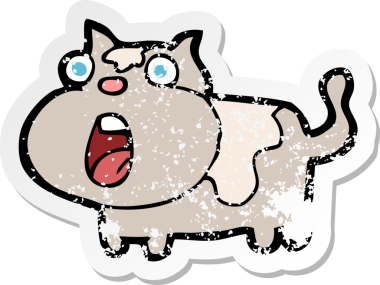 Bir insan tarafından çizilmiş bir karikatürün gerilimli yapıştırması.