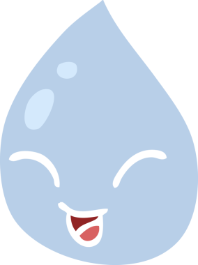 Bir insan tarafından çizilmiş karalama yağmur damlası.