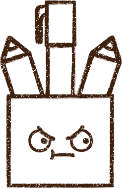 Bir insan tarafından çizilen Pen Pot Kömür Çizimi