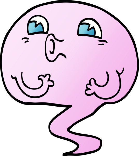 Bir insan tarafından çizilmiş karalama hayaleti.