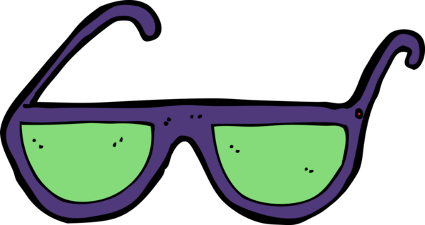 bir insan tarafından çizilmiş güneş gözlüğü.