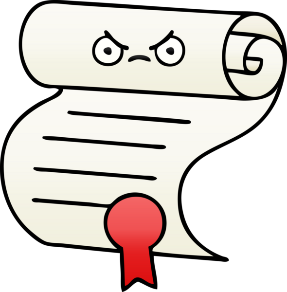 Bir insan tarafından çizilen sözleşmenin gölgeli çizgi filmi.