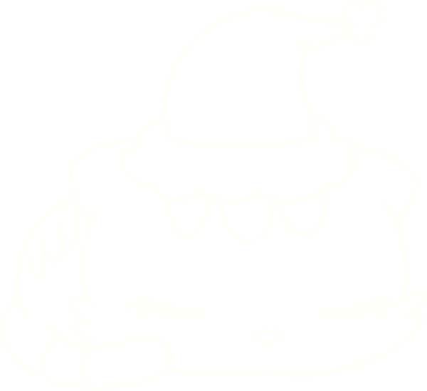 Uyuyan Kedi Tebeşiri Bir insan tarafından çizilmiş