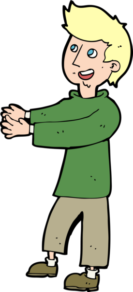 Bir insan tarafından çizilmiş mutlu bir adam.