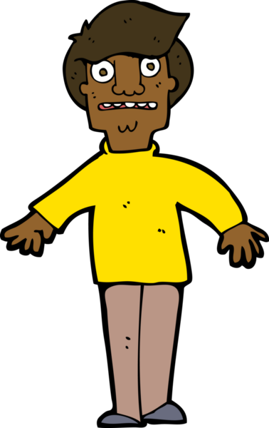 Bir insan tarafından çizilmiş bir karikatür.