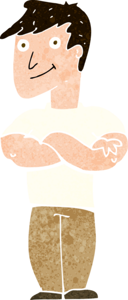 bir insan tarafından çizilmiş kaslı bir adam.