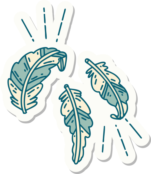 Bir insan tarafından çizilmiş dövme tüylerinin çıkartması.