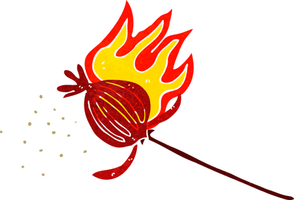 Bir insan tarafından çizilmiş gelincik çiçeği.