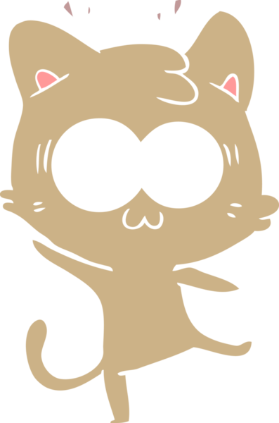 Bir insan tarafından çizilmiş düz renkli çizgi film.