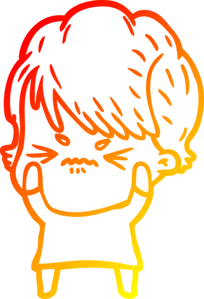 Bir insan tarafından çizilmiş karikatür çizimi.