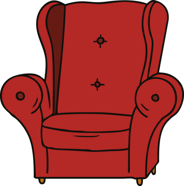 Bir insan tarafından çizilmiş eski bir koltuğun karalaması.