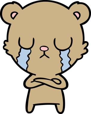 Bir insan tarafından çizilmiş bir çizgi film karakteri.