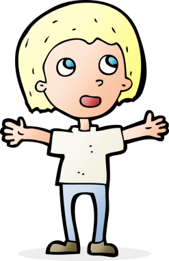 Bir insan tarafından çizilmiş mutlu bir çizgi film.