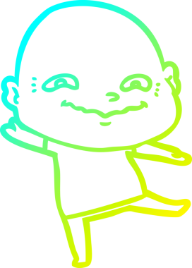 Bir insan tarafından çizilmiş ürpertici bir çizgi film çizimi.