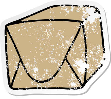 Bir insan tarafından çizilmiş esrarengiz bir el çıkartması.