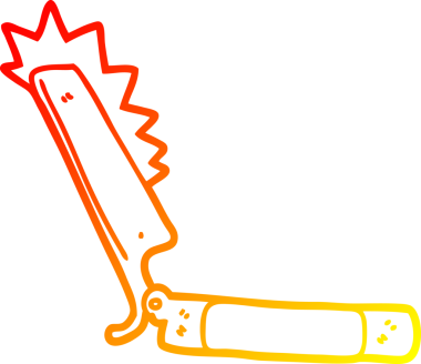 Bir insan tarafından çizilmiş keskin bir çizgi film çizimi.