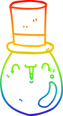 gökkuşağı gradyan çizgi çizimi bir insan tarafından çizilmiş lüks bir yumurta