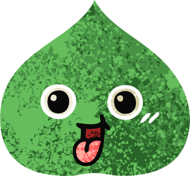 Bir insan tarafından çizilmiş dışavurumsal yaprağın retro çizim tarzı karikatürü