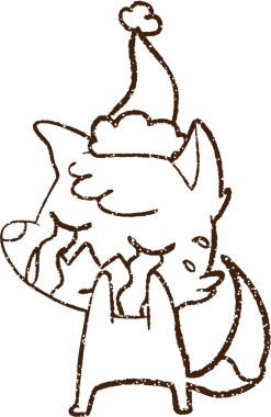 Ağlayan Tilki Kömürü Bir insan tarafından çizilmiş