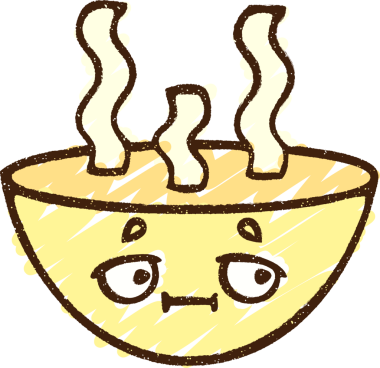 Bir insan tarafından çizilen Sıcak Çorba Tebeşiri