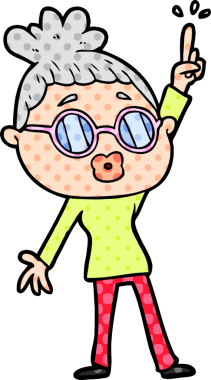 Bir insan tarafından çizilmiş gözlüklü dans eden kadın.