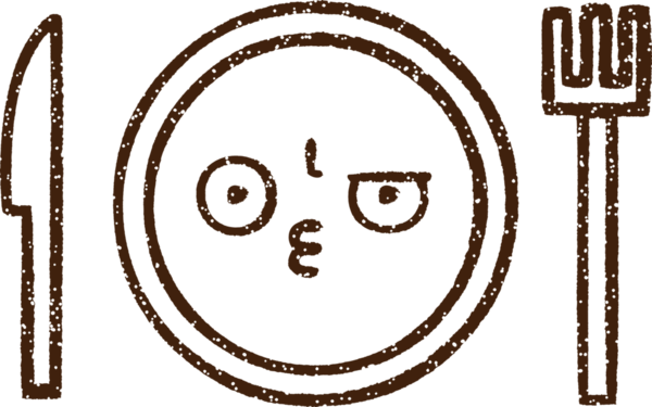 Bir insan tarafından çizilmiş yemek tabağı kömürü.