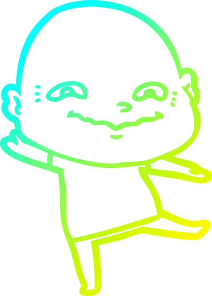 Bir insan tarafından çizilmiş ürpertici bir çizgi film çizimi.