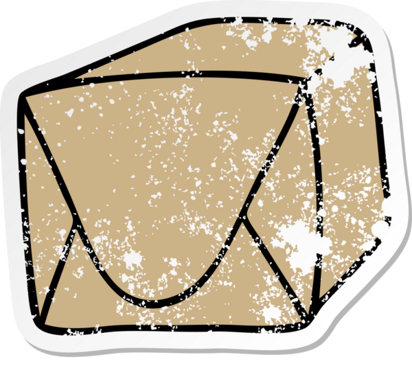 Bir insan tarafından çizilmiş esrarengiz bir el çıkartması.