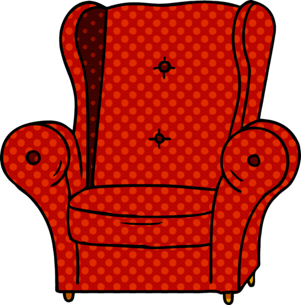 Bir insan tarafından çizilmiş eski bir koltuğun karalaması.