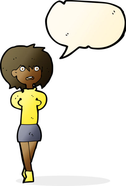 Bir insan tarafından çizilmiş konuşma balonuyla şok olmuş bir karikatür.