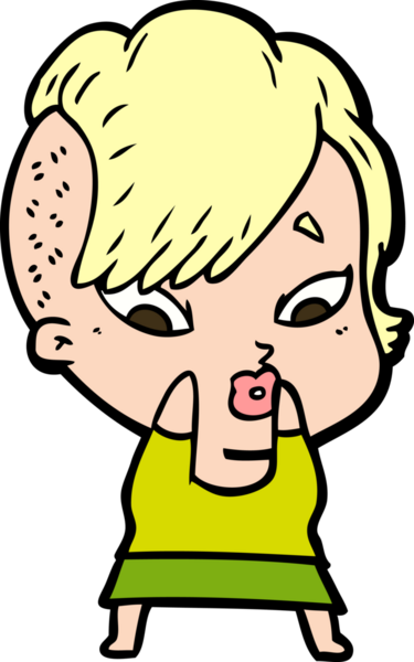 Bir insan tarafından çizilmiş bir karikatür.