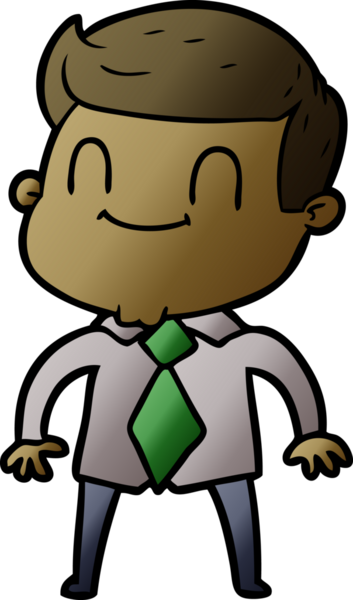 Bir insan tarafından çizilmiş çizgi film dostu bir adam.