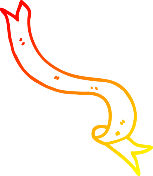 Bir insan tarafından çizilen rüzgarda esen çizgi film afişinin sıcak gradyanı.