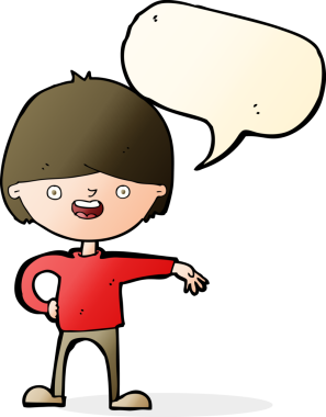 Bir insan tarafından çizilmiş konuşma balonlu mutlu adam çizgi filmi.