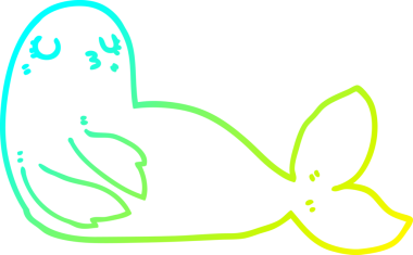 Bir insan tarafından çizilmiş bir karikatür mührü.