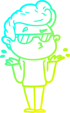 Bir insan tarafından çizilmiş karikatür karikatürü.