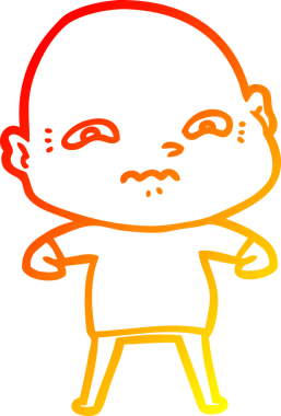 Bir insan tarafından çizilmiş karikatür çizimi.