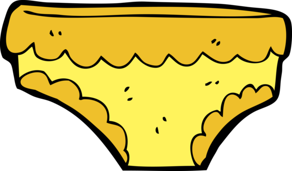 Bir insan tarafından çizilmiş iç çamaşırı.