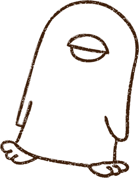 Penguen Kömürü Bir insan tarafından çizilmiş