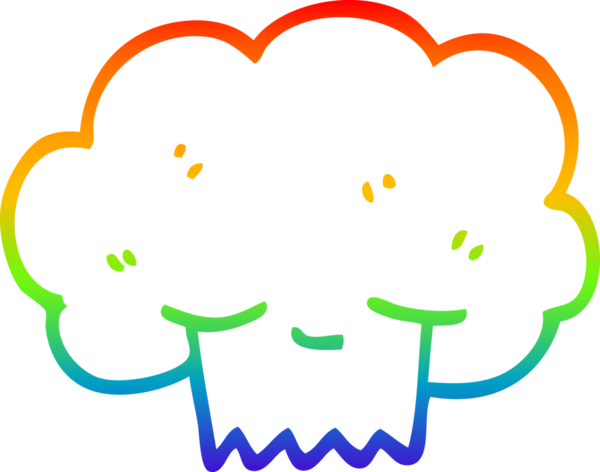 gökkuşağı gradyan çizgi çizimi bir insan tarafından çizilmiş bir çizgi film patlama bulutu