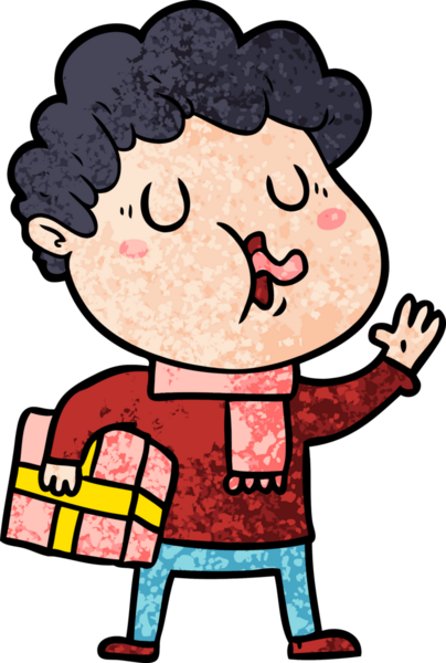 Bir insan tarafından çizilmiş çizgi film şarkıcısı.