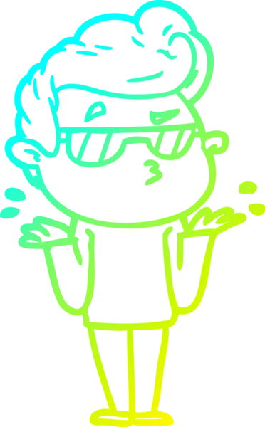 Bir insan tarafından çizilmiş karikatür karikatürü.