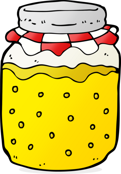 bir insan tarafından çizilmiş bal kavanozu.