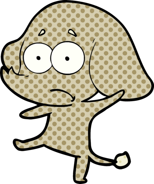 bir insan tarafından çizilmiş belirsiz bir fil.