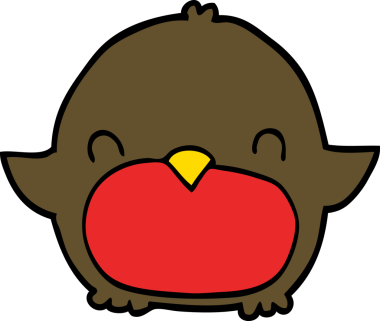 bir insan tarafından çizilmiş penguen çizgi filmi