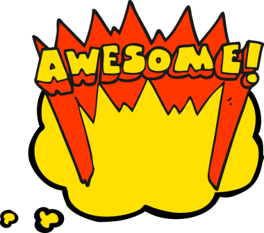 Serbest çizim düşünce balonu karikatürü Bir insan tarafından çizilmiş harika kelime