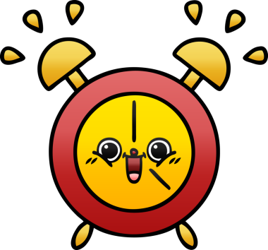 Bir insan tarafından çizilmiş alarm saatinin gölgeli çizimi