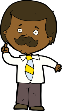 Bir insan tarafından çizilmiş bir fikri olan karikatür muhabiri.