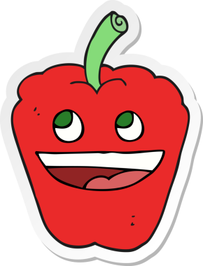 Bir insan tarafından çizilmiş karikatür etiketi.